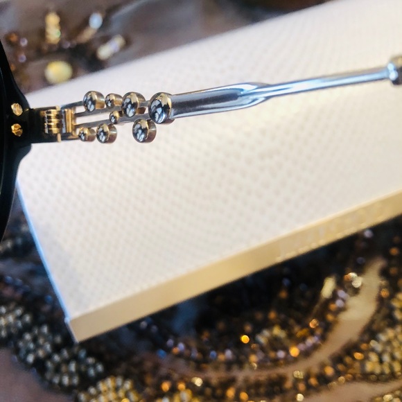 Jimmy Choo Adria 55mm Embellished Sunglasses. New. - Picture 7 of 16